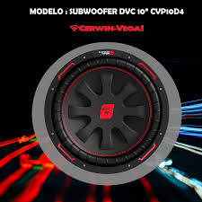 BAJO CERWIN VEGA DE 10 DOBLE BOBINA DE 4 OHMS 450 WATS - CERWIN VEGA